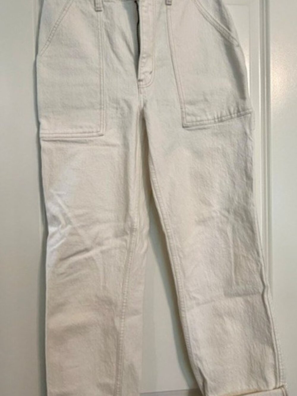 Abercrombie & Fitch off-white utility-style pants
